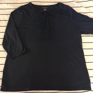Navy Talbots Plus Top